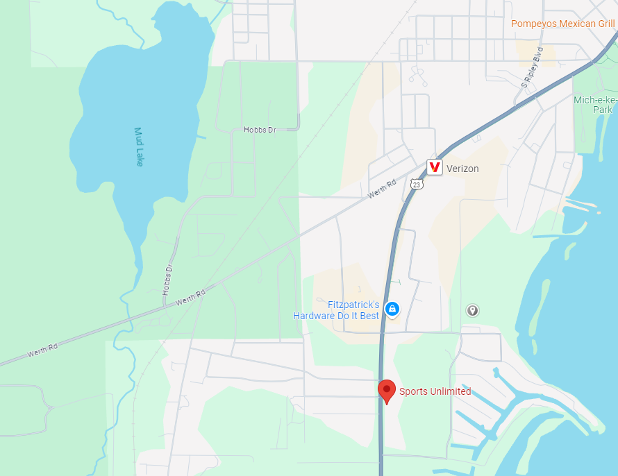 Up Rv Map map – Sports Unlimited RV